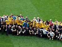 [ẢNH] Bỉ hân hoan với huy chương World Cup, Anh chán nản ra về trắng tay