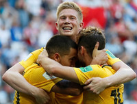 [ẢNH] Bỉ hân hoan với huy chương World Cup, Anh chán nản ra về trắng tay