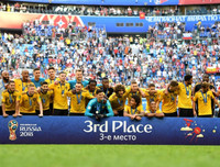 [ẢNH] Bỉ hân hoan với huy chương World Cup, Anh chán nản ra về trắng tay