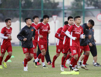 [ẢNH] Thầy Park tăng cường độ tập cho đội tuyển Việt Nam vào guồng