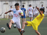 [ẢNH] Bất ngờ đổi thủ môn, THPT Hà Thành thắng luân lưu ấn tượng