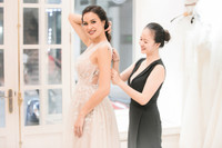 Hé lộ trang phục cưới của siêu mẫu Phương Mai