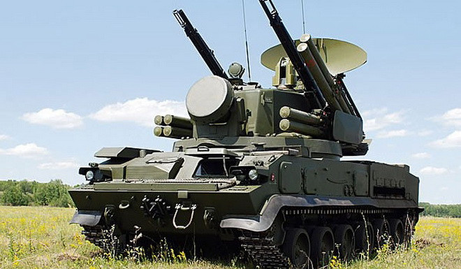 Hệ thống tên lửa - pháo phòng không Tunguska-M1 của Phòng không Lục quân Nga Hệ thống tên lửa - pháo phòng không Tunguska-M1 của Phòng không Lục quân Nga