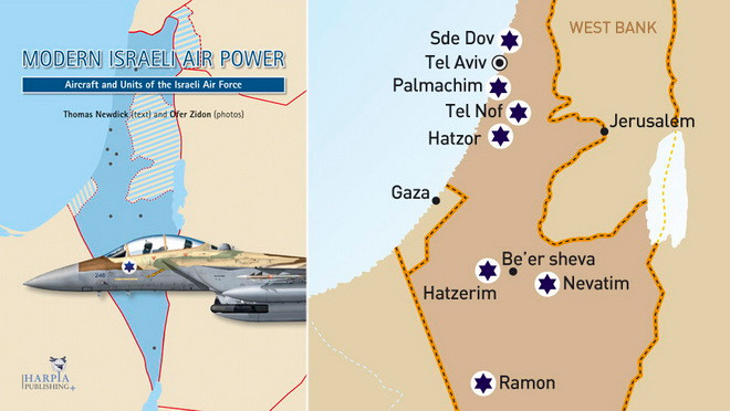 Bản đồ các căn cứ không quân của Israel