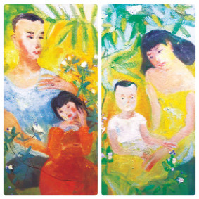 NGUYỄN MINH (Minh béo) - “Trong vườn” - Sơn dầu - 2020