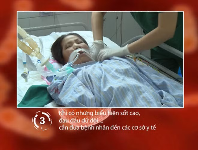 Khi có các biểu hiện như sốt cao, đau đầu dữ dội cần đưa người bệnh đến cơ sở y tế gần nhất để được thăm khám và điều trị