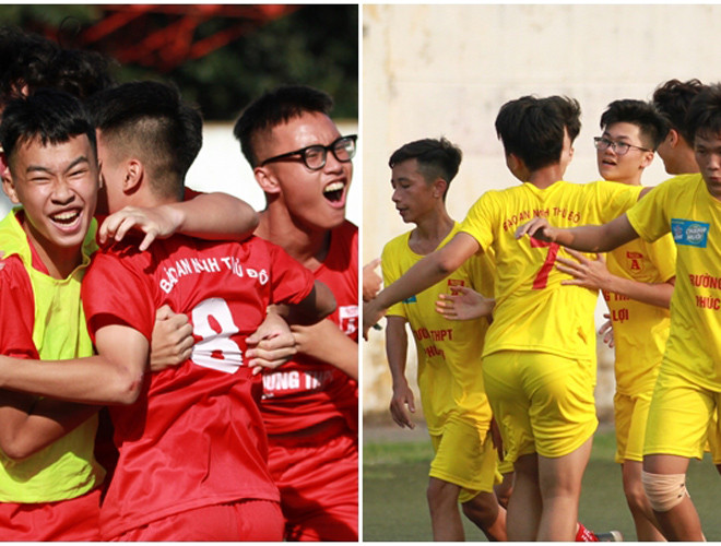 THPT Trương Định - THPT Phúc Lợi Nhà đương kim vô địch THPT Trương Định dường như càng đá càng vào guồng. Sau những khởi đầu khó khăn chật vật, đội bóng này đã cho thấy một hình ảnh hoàn toàn khác khi đánh bại THPT Mai Hắc Đế 4-0 để giành vé vào vòng 1/8. Tuy nhiên, hôm nay sẽ là một bài toán nan giải với họ bởi tân binh THPT Phúc Lợi đang gây ấn tượng mạnh mẽ, nhờ lối chơi đầy màu sắc, hiệu quả, và đặc biệt là không ngán đối thủ nào. THPT Trương Định - THPT Phúc Lợi Nhà đương kim vô địch THPT Trương Định dường như càng đá càng vào guồng. Sau những khởi đầu khó khăn chật vật, đội bóng này đã cho thấy một hình ảnh hoàn toàn khác khi đánh bại THPT Mai Hắc Đế 4-0 để giành vé vào vòng 1/8. Tuy nhiên, hôm nay sẽ là một bài toán nan giải với họ bởi tân binh THPT Phúc Lợi đang gây ấn tượng mạnh mẽ, nhờ lối chơi đầy màu sắc, hiệu quả, và đặc biệt là không ngán đối thủ nào.