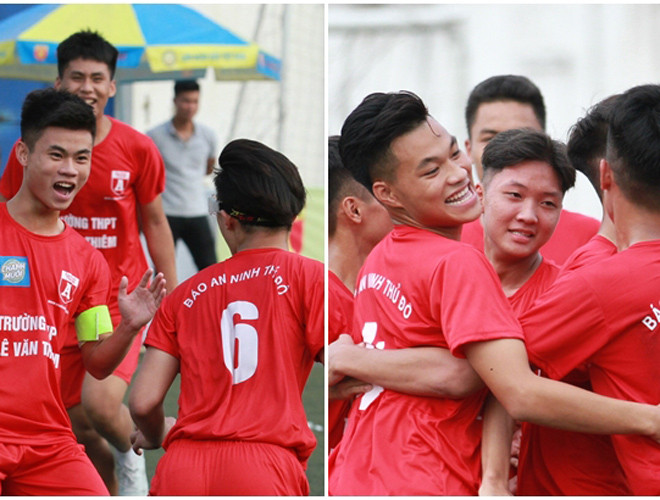 THPT Lê Văn Thiêm - THPT Lý Thánh Tông Có một sự thú vị là 3 đại diện của quận Long Biên ở vòng này đều gặp top 3 mùa trước. THPT Phúc Lợi gặp THPT Trương Định (HCV), THPT Thạch Bàn gặp THPT Phùng Khắc Khoan (HCB) và THPT Lê Văn Thiêm đối đầu THPT Lý Thánh Tông (HCĐ). Cặp đấu này còn rất thú vị ở chỗ thân tình và coi nhau như anh em giữa cầu thủ 2 đội. Nhưng trên sân sẽ là một câu chuyện hoàn toàn khác. THPT Lê Văn Thiêm - THPT Lý Thánh Tông Có một sự thú vị là 3 đại diện của quận Long Biên ở vòng này đều gặp top 3 mùa trước. THPT Phúc Lợi gặp THPT Trương Định (HCV), THPT Thạch Bàn gặp THPT Phùng Khắc Khoan (HCB) và THPT Lê Văn Thiêm đối đầu THPT Lý Thánh Tông (HCĐ). Cặp đấu này còn rất thú vị ở chỗ thân tình và coi nhau như anh em giữa cầu thủ 2 đội. Nhưng trên sân sẽ là một câu chuyện hoàn toàn khác.