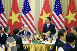 Chủ tịch nước Võ Văn Thưởng chủ trì tiệc chiêu đãi Tổng thống Hoa Kỳ Joe Biden