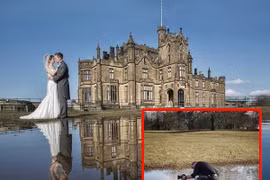 Bộ ảnh cưới khiến người xem "ngã ngửa" về thực tế phũ phàng