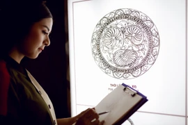 Ngọc Hân mang 37 chiếc áo dài họa tiết Lý – Trần lên sân khấu “Hoa hậu Việt Nam 2020” 