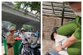 Bắt giam đối tượng tấn công Cảnh sát giao thông