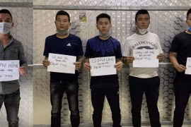 Bắt nhóm đối tượng mang hung khí đi đòi bảo kê thị trường mua bán sơn