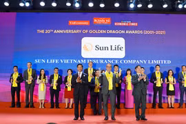 Sun Life Việt Nam vinh dự nhận “Giải thưởng Rồng Vàng” năm 2021