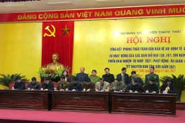 Huyện Thạch Thất ra quân đảm bảo an ninh trật tự Tết Nguyên đán 2021