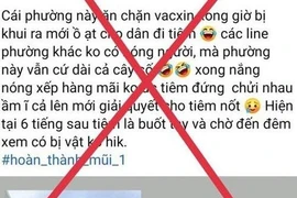 Đăng tin sai sự thật về việc tiêm vaccine phòng Covid-19, người phụ nữ bị xử phạt