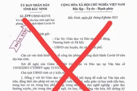 Điều tra vụ giả mạo ý kiến chỉ đạo của Chủ tịch UBND tỉnh Bắc Ninh về việc cho học sinh nghỉ học từ 1-4