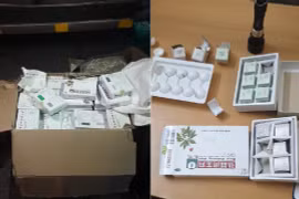 Chặn giữ xe ô tô chở 212 hộp thuốc không rõ nguồn gốc