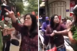 Xử lý người phụ nữ lăng mạ, tấn công Cảnh sát