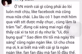 Vy Oanh “đá đểu” chuyện mua “like”, Đàm Vĩnh Hưng cởi trần khoe hình xăm trên ngực