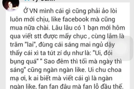 Vy Oanh “đá đểu” chuyện mua “like”, Đàm Vĩnh Hưng cởi trần khoe hình xăm trên ngực