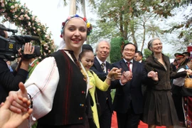 Bí thư Thành ủy Hoàng Trung Hải dự khai mạc Lễ hội hoa hồng Bulngaria tại Hà Nội