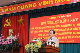 Hà Nội: Thành lập hơn 1.600 tổ chức đảng trong doanh nghiệp ngoài Nhà nước