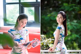 "Mát mắt" với hình ảnh MC - Hoa hậu Ngọc Hân