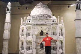 Tái hiện kỳ quan thế giới bằng bóng bay