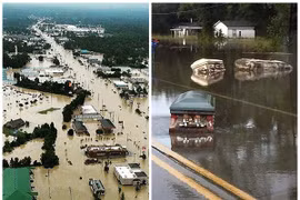 Lũ lụt ở Mỹ cuốn quan tài trôi từ nghĩa địa xuống đường phố