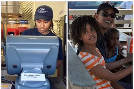 Con gái thứ 2 của Tổng thống Obama làm thu ngân trong nhà hàng Mỹ