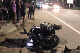 Va chạm với xe máy, lái xe moto phân khối lớn tử vong