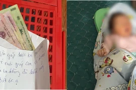 Bé gái sơ sinh bị bỏ rơi trước cổng nhà dân cùng 500.000 đồng và lời nhắn nhờ nuôi hộ