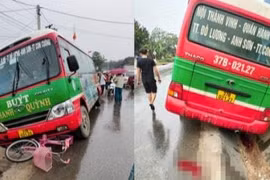 Xe buýt cán tử vong nữ sinh lớp 5 đang đi học