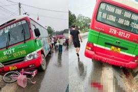 Xe buýt cán tử vong nữ sinh lớp 5 đang đi học