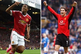 Martial khiến Ronaldo phải chạy dài
