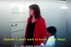 Con trai của Ronaldo bất ngờ hỏi bà nội thông tin về Messi
