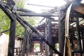 Cháy rụi chùa cổ trên 200 năm tuổi cùng nhiều cổ vật