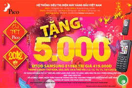 Tiếp tục tặng 5000 điện thoại di động từ Pico