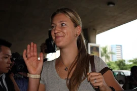 Tay vợt nữ số 1 thế giới Azarenka đã đến TPHCM 