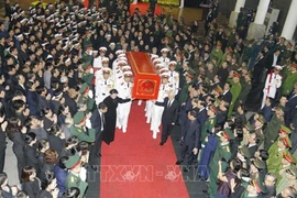 [ẢNH] Toàn cảnh Lễ truy điệu và đưa tang Chủ tịch nước Trần Đại Quang