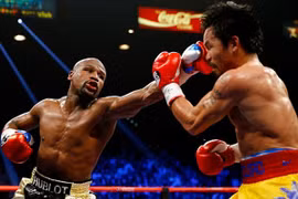 Mayweather thắng điểm Pacquiao trong “trận quyền Anh thế kỷ“