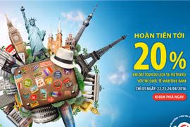 Hoàn tiền cho chủ thẻ Maritime Bank đăng ký tour tại Vietravel