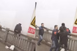 Lái xe buýt nhanh trí cứu cô gái định tự tử