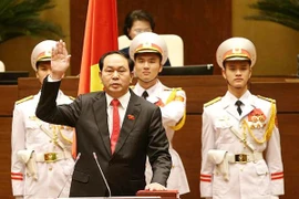Toàn cảnh nghi thức tuyên thệ của Chủ tịch nước Trần Đại Quang 