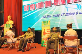 Câu lạc bộ phản ứng nhanh hiến máu tình nguyện Công an Thủ đô