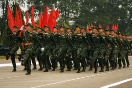 Ấn tượng hình ảnh dân quân tự vệ Thủ đô