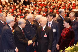 Hình ảnh lãnh đạo Đảng, Nhà nước tại phiên khai mạc Đại hội Đảng XIII