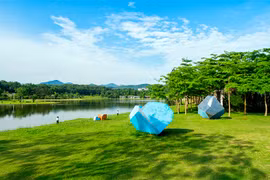 Nghỉ dưỡng, mở tiệc cực “chill” bên hồ Đại Lải