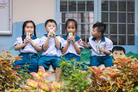 Chương trình Sữa học đường tỉnh Hậu Giang mở rộng phạm vi thí điểm